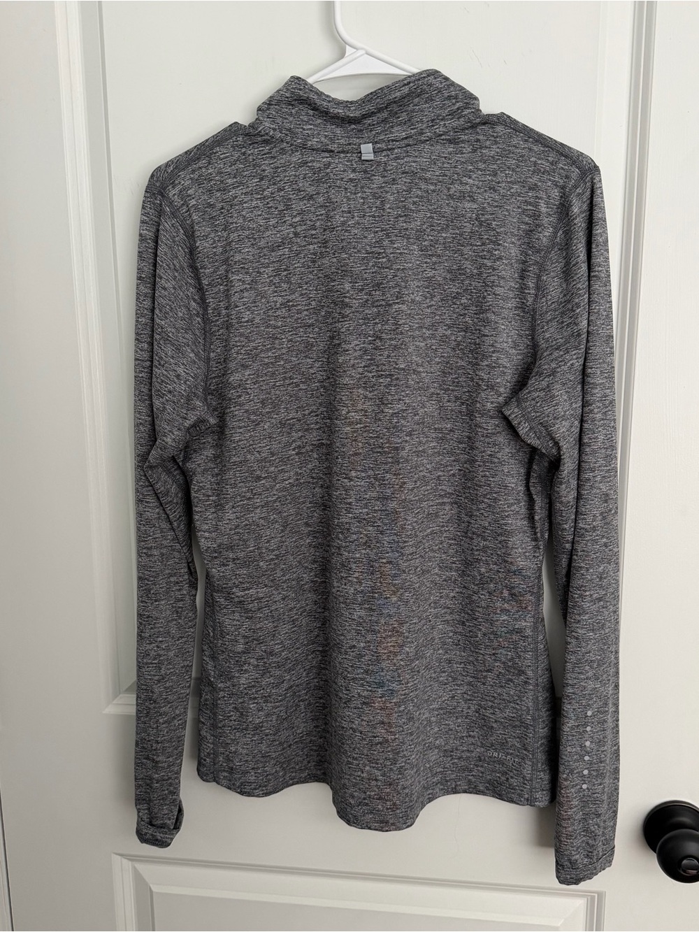 Nike Women’s Gray Quarter-Zip Dri-Fit Running Top - Picture 3 of 4